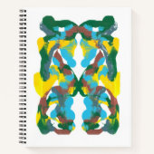 Inkblot Art Notebook Notizblock (Vorderseite)