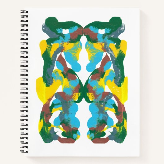 Inkblot Art Notebook Notizblock (Vorderseite)