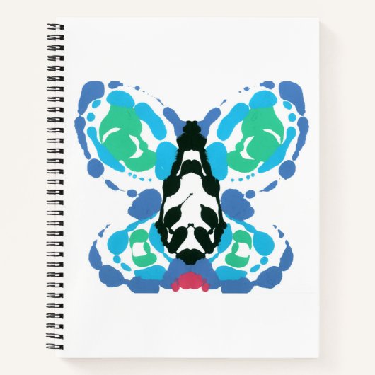 Inkblot Art Notebook Notizblock (Vorderseite)