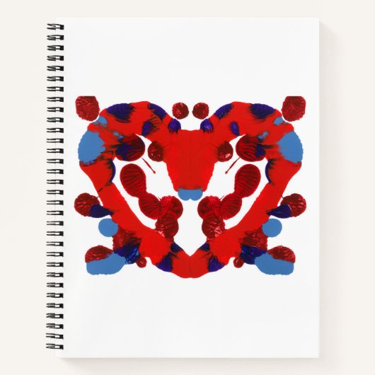 Inkblot Art Notebook Notizblock (Vorderseite)