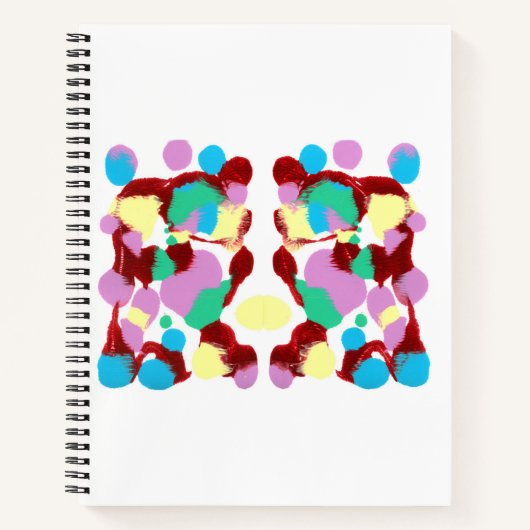 Inkblot Art Notebook Notizblock (Vorderseite)