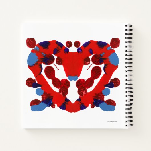 Inkblot Art Notizblock (Rückseite)