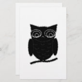 Inkblot Owl Briefpapier (Vorne/Hinten)