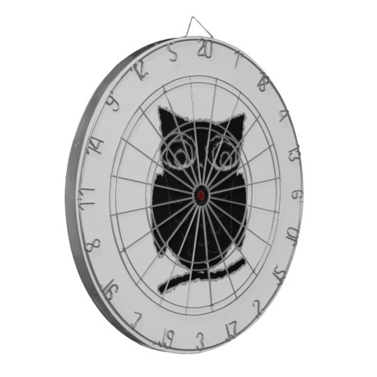 Inkblot Owl Dartscheibe (Vorderseite Links)