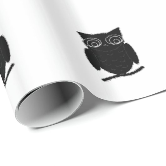 Inkblot Owl Geschenkpapier (Rolleneckpunkt)