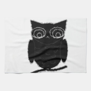 Inkblot Owl Geschirrtuch