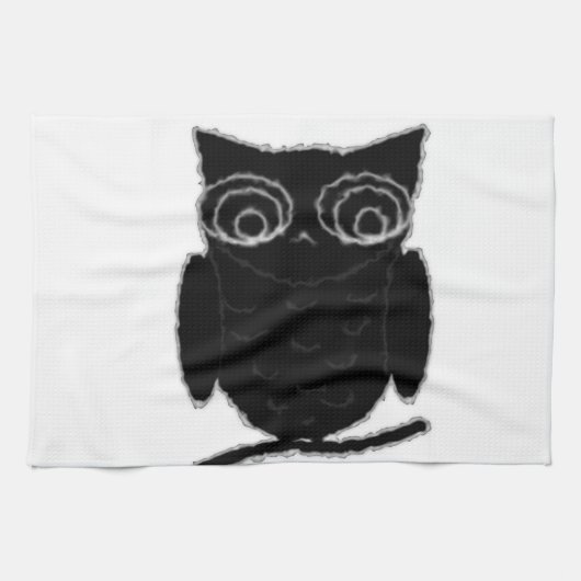 Inkblot Owl Geschirrtuch (Horizontal)