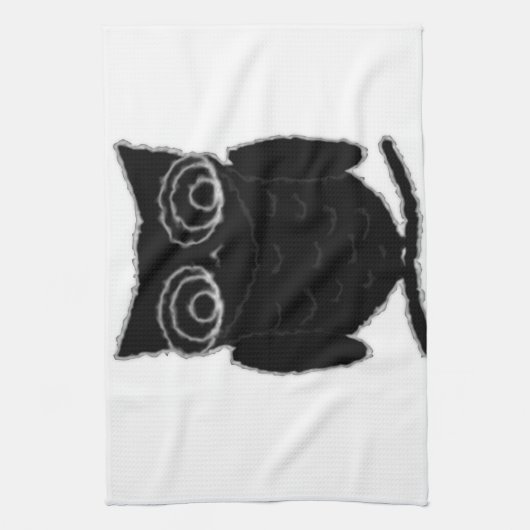 Inkblot Owl Geschirrtuch (Vertikal)