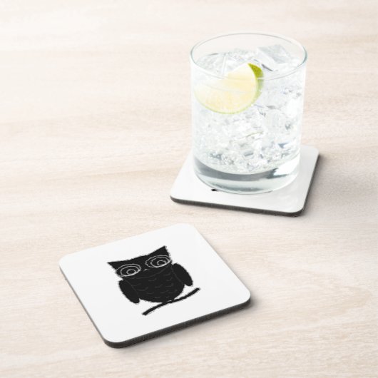 Inkblot Owl Getränkeuntersetzer (Rechte Seite)