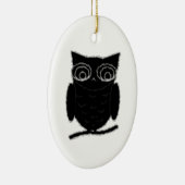 Inkblot Owl Keramikornament (Rechts)