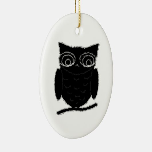 Inkblot Owl Keramikornament (Rechts)
