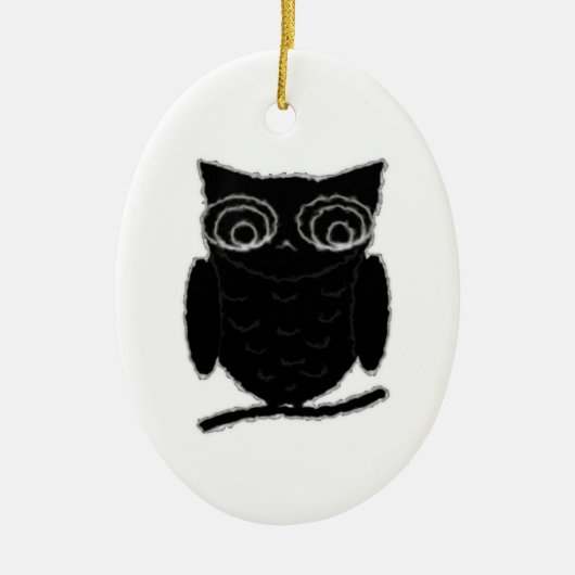 Inkblot Owl Keramikornament (Vorne)