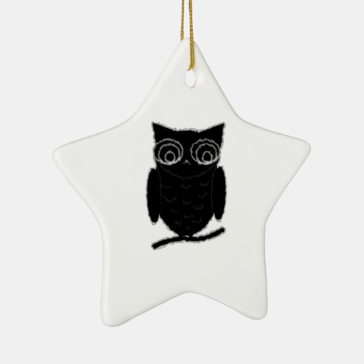 Inkblot Owl Keramikornament (Rechts)