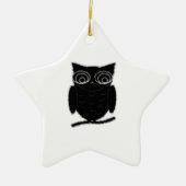 Inkblot Owl Keramikornament (Vorne)