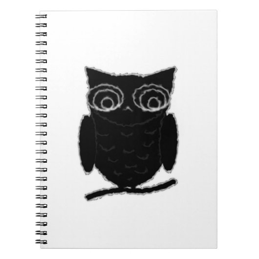 Inkblot Owl Notizblock (Vorderseite)