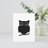 Inkblot Owl Postkarte (Stehend Vorderseite)