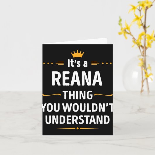 Inked Creation - Its A Reana Thing You Wouldn't Un Karte (Gelbe Blume)