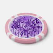 Inked Lilies Lila Sky Pokerchips (Einzeln)