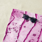 Inked Lilies Pink Sky Strandtuch (Beispiel)