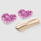 Inked Lilies Rosey Sky Set von Fans Fächer (Non-assembled)