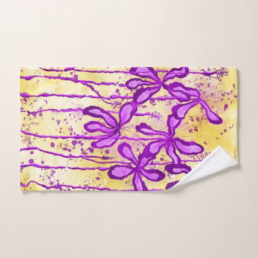 Inked Lilies Sunny Sky Badhandtuch Set (Handtuch)