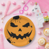 Inked Pumpkin Pappteller (Party)
