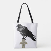 Inked Raven Tasche (Rückseite)