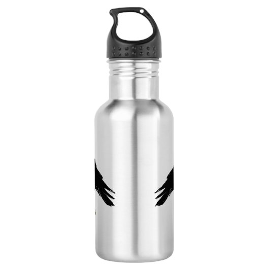Inken Raven Edelstahlflasche (Rückseite)