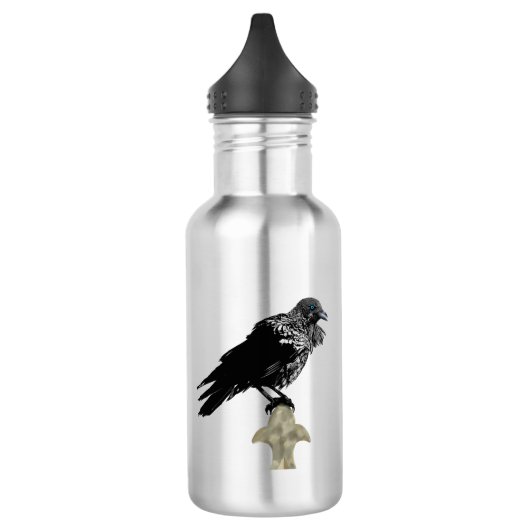 Inken Raven Edelstahlflasche (Links)