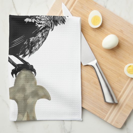 Inken Raven Geschirrtuch (Viertel Falte)