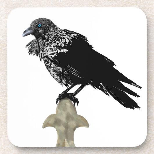Inken Raven Getränkeuntersetzer (Vorderseite)