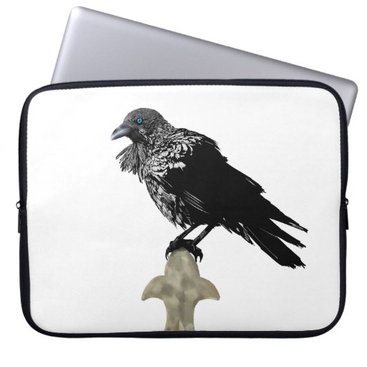 Inken Raven Laptopschutzhülle (Vorderseite)