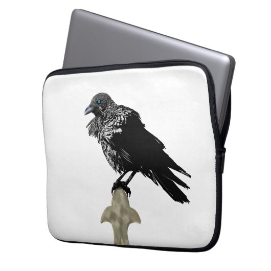 Inken Raven Laptopschutzhülle (Vorderseite Links)