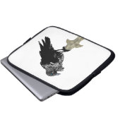 Inken Raven Laptopschutzhülle (Vorne Knopf)