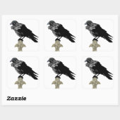 Inken Raven Quadratischer Aufkleber (Blatt)