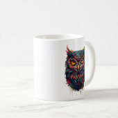 InkFeather Owl Kaffeetasse (VorderseiteRechts)