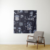 Inkische Kultur: Nahtloses grafisches Muster Wandteppich (Beispiel)