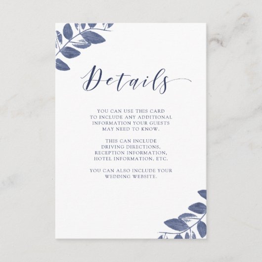 Inkleben | Angaben zum Hochzeitgast Begleitkarte (Vorderseite)