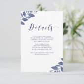 Inkleben | Angaben zum Hochzeitgast Begleitkarte (Stehend Vorderseite)