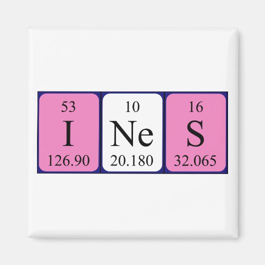 Inkludiert den periodischen Tabellennamen-Magneten Magnet (Vorne)
