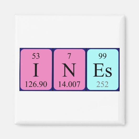 Inkludiert den periodischen Tabellennamen-Magneten Magnet (Vorne)