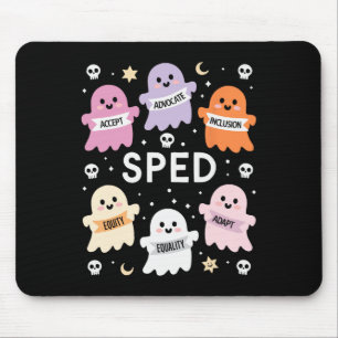 Inklusion Halloween Autismus Gruselig Inklusivität Mousepad