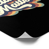 Inklusion S Retro Special Bildung Lehrerin Frauen Poster (Ecke)