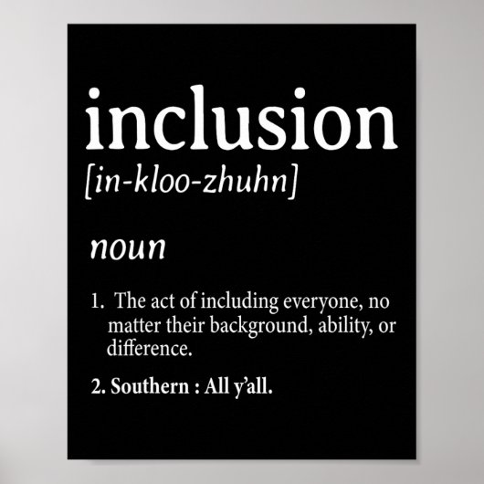 Inklusionsdefinition Poster (Vorne)