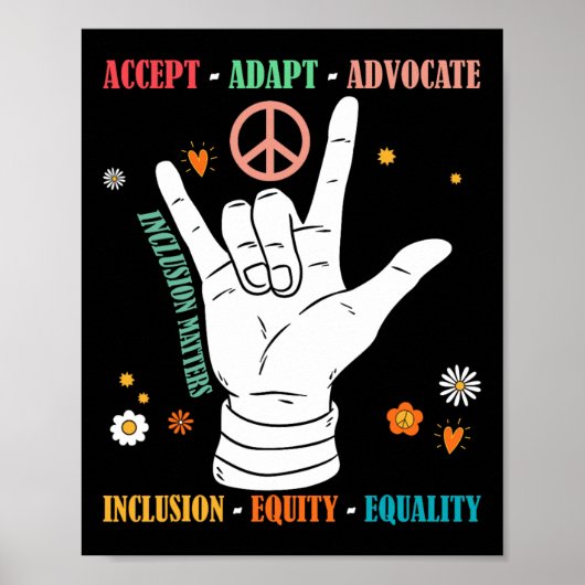 Inklusionsprobleme Autismus Bewusstseinsbildung Le Poster (Vorne)