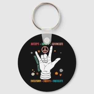 Inklusionsprobleme Autismus Bewusstseinsbildung Le Schlüsselanhänger