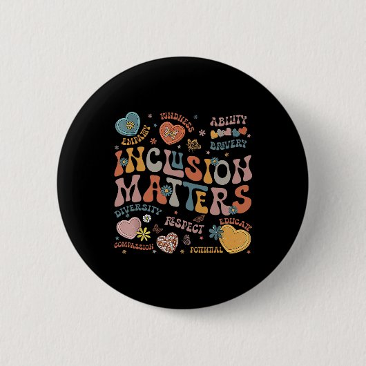 Inklusionsprobleme-Shirt Autism Awareness Special Button (Vorderseite)