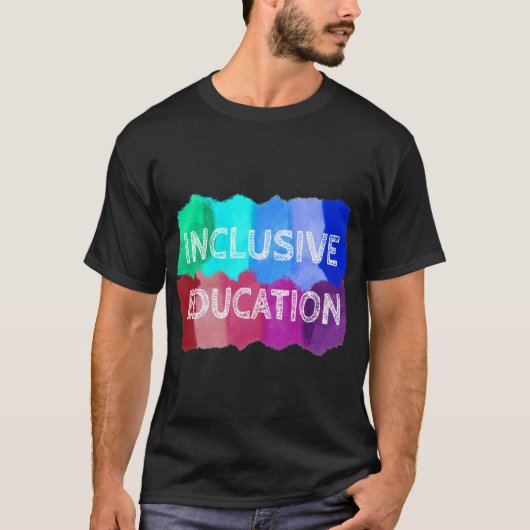 Inklusive Bildung malt Junge T-Shirt (Vorderseite)