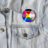 Inklusive Flag w/Bi, Pan, Trans und GQ Farben Bu Button (Beispiel)