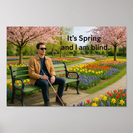 Inklusive Frühlingswandkunst, Blind Awareness Gard Poster (Vorne)